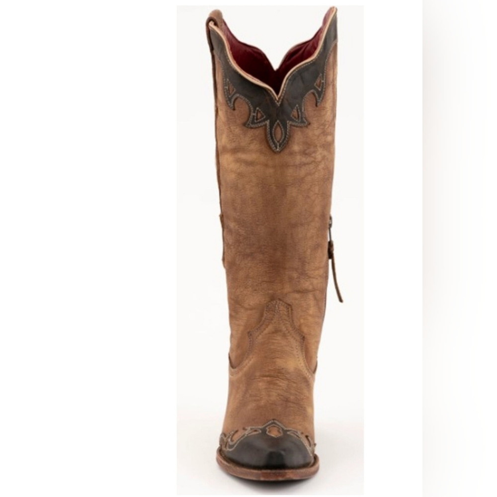 Ferrini Women's 9B Tessa Western Boots Snip Toe Brown #8416110090B - Picture 3 of 7